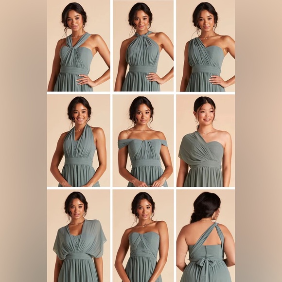 Birdy Grey Dresses & Skirts - Birdy Grey Grace convertible dress chiffon sea glass